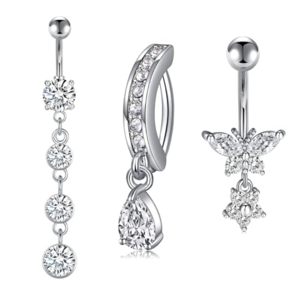 Belly Button Ring Dangle‎ Belly Button Rings Dangling Belly Button Rings Clicker
